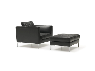 DS-48 - Leather armchair with armrests by de Sede - view 3